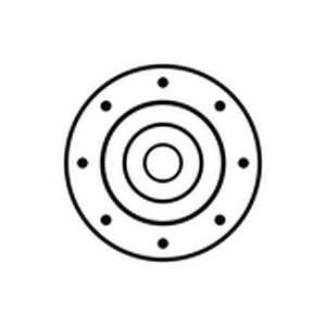 Tête-signe noir